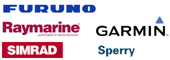 Furuno, Raymarine, Garmin, simrad, Sperry Marine